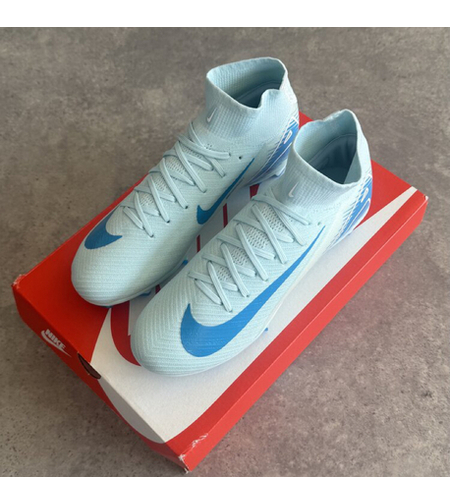 Nike Zoom Mercurial Superfly 9 Pro FG Firm Ground High-Top Blue  Erkek Krampon