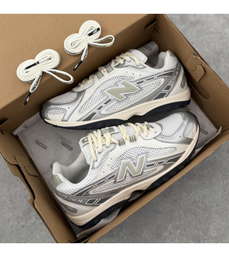 New Balance 204L Silver Metallic Sage Green