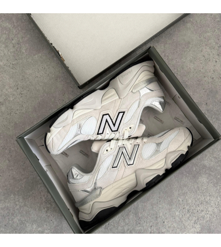 New Balance 9060 'White Black Metallic Silver'