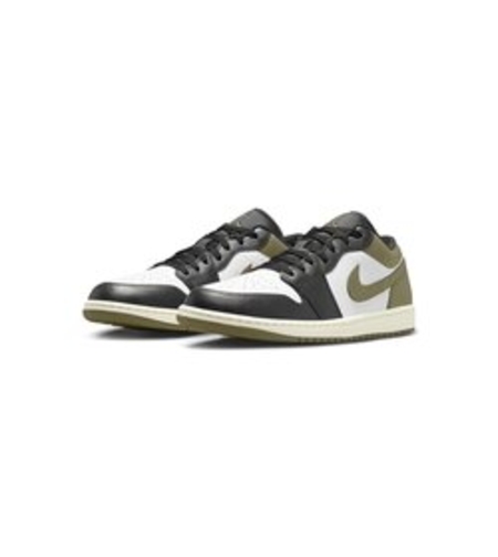 Air Jordan 1 Low  'black toe medium olive'