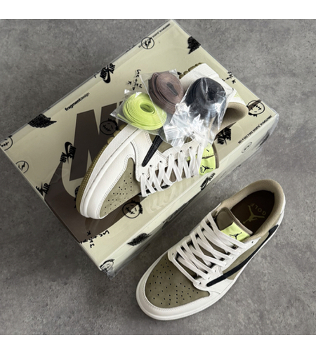 Premium Air Jordan 1 Low Golf x Travis Scott