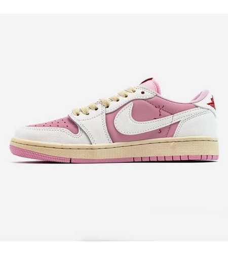 TRAVIS SCOTT X AIR JORDAN 1 AJ1 LOW - SHY PINK