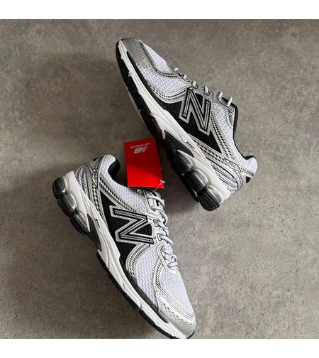 New Balance 860v2 Black White Silver