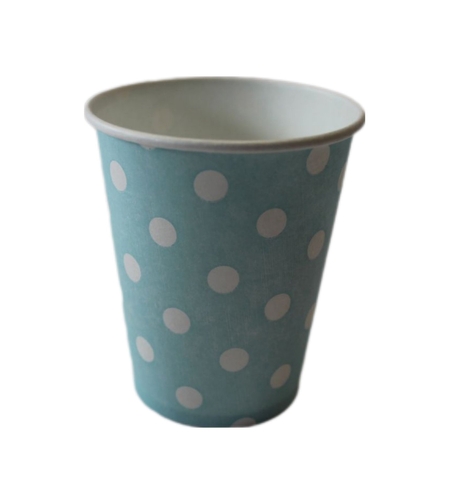 ПАРТИ ЧАШИ  СИНИ НА БЕЛИ ТОЧКИ