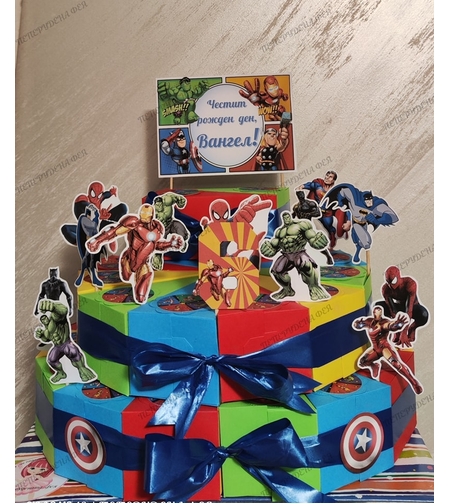 Картонена торта  ОТМЪСТИТЕЛИТЕ  2 / AVENGERS 2