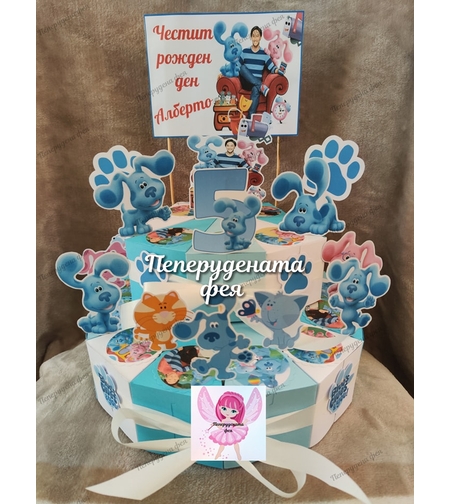 Картонена торта Загадките на Блу 2