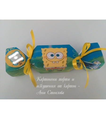 Картонен бонбон Спондж Боб / SpongeBob
