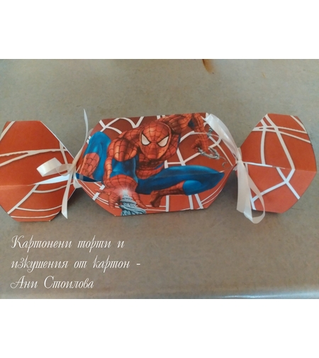 Картонен бонбон Спайдермен / Spiderman