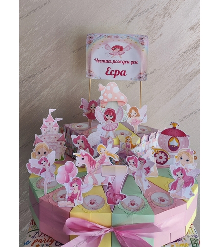 Картонена торта  Феи 8 / Fairies