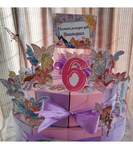 Картонена торта  Клуб Уинкс 7 / Club WinX 7