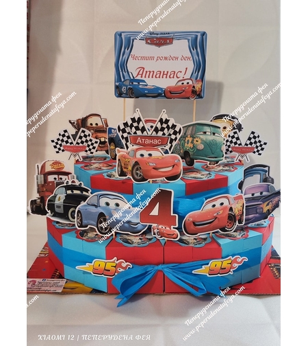 Картонена торта Маккуин 1 / Mcqueen 1