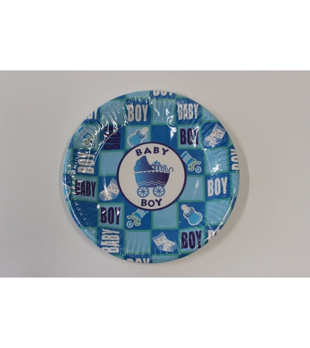 Парти чинийки  BABY BOY / 8бр в опаковка/ , 18.5см