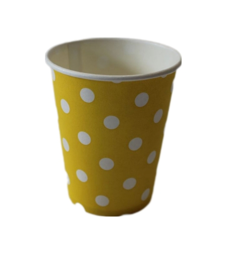 ПАРТИ ЧАШИ  ЖЪЛТИ НА БЕЛИ ТОЧКИ