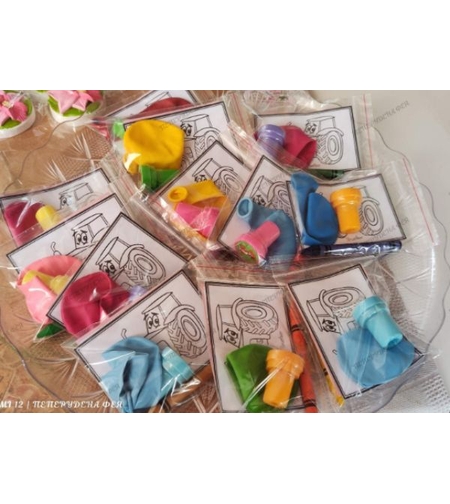 Вариант 11 - Рисунка+пастелче, балонче и детски печат