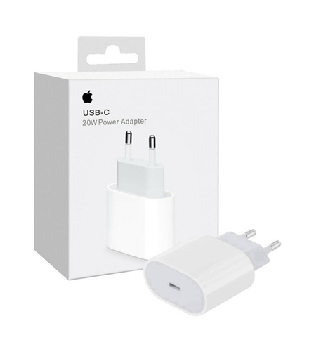 Оригинално Зарядно устройство адаптер Apple 20W USB-C, MHJE3ZM/A в кутия, 220V, Бял