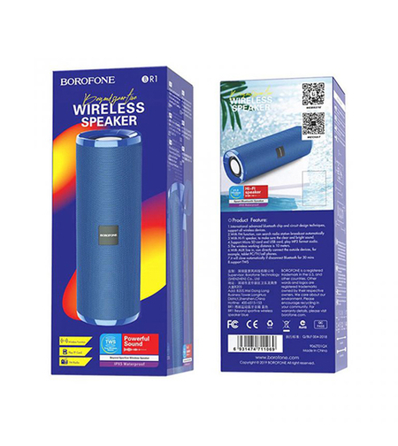 BOROFONE BR1 Безжичен Високоговорител Beyond sportive wireless speaker - Син