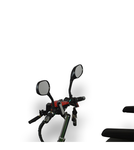 Електрическа триколка А6 Plus | 750W, Удобно кресло, Диференциал, Червена