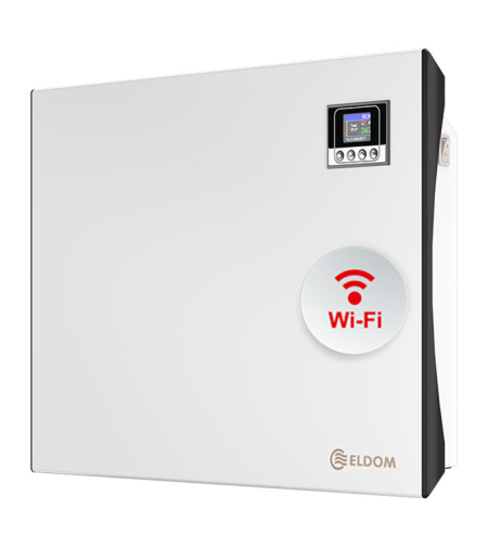 Конвектор Eldom Galant RH01W10W-W WiFi, 1000W, Електронен програмируем термостат + крачета