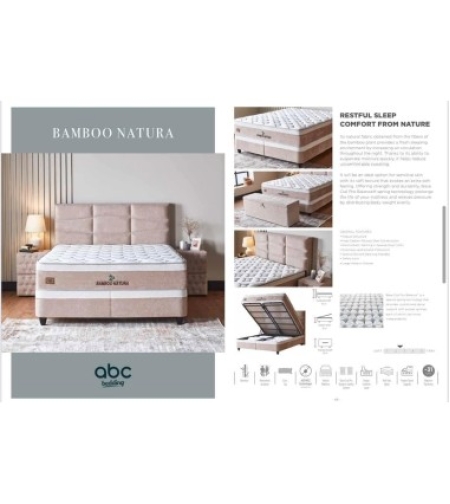 ЛЕГЛО С ПОВДИГАЩ МЕХАНИЗЪМ BAMBOO NATURA 160/200