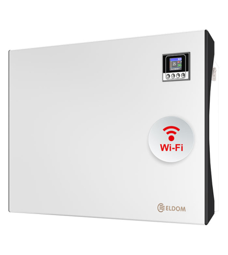 Конвектор Eldom Galant RH01W15W-W WiFi, 1500W, Електронен програмируем термостат + крачета