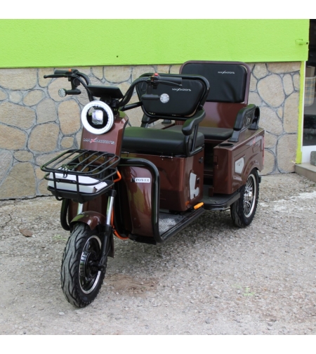 Двуместна електрическа триколка MAX MOTORS 1500W 20 AH