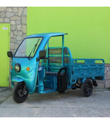 Електрическа Селскостопанска Триколка с Покрив 2000W Maxmotors