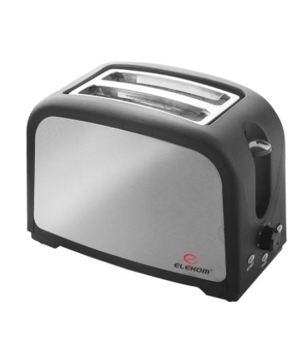 Тостер ЕК-0808, 800W, Бутон размразяване, За 2 препечени филийки, 7 степени, Стоп бутон
