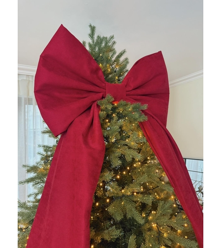 Коледна панделка (кадифе)