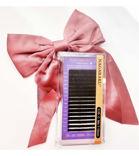 Мигли Nagaraku 0,05 дебелина микс 7-15мм
