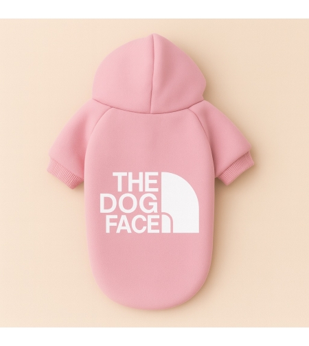 Стилна дрешка The dog face за кучета - розова