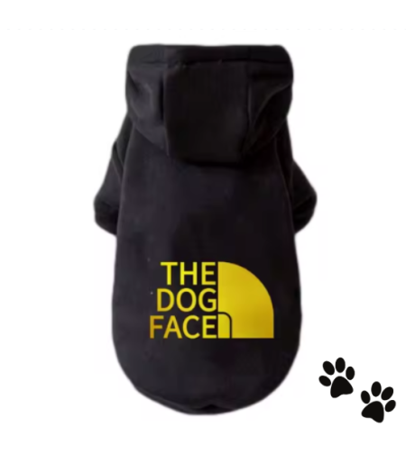 Дрешка The dog face - черна/златна