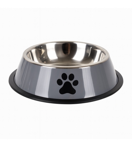Купичка за храна и вода за кучета - сива