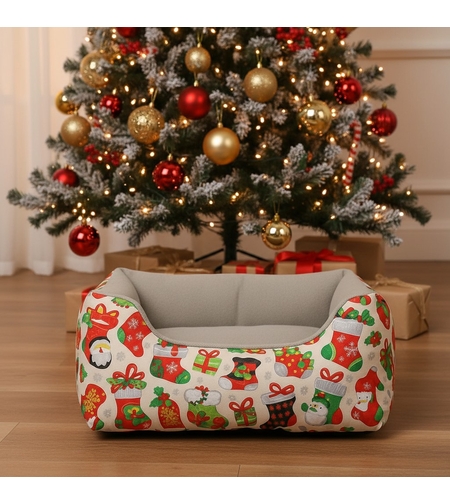Коледно легло за кучета и котки