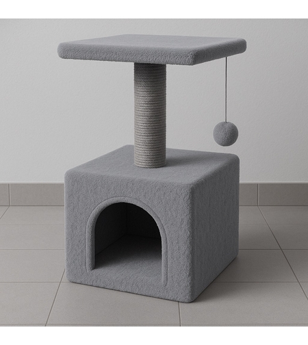 Компактна мини катерушка и драскалка за котки KittyBoom