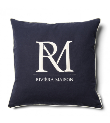 Възглавница RM Monogram,синя,60см/60см