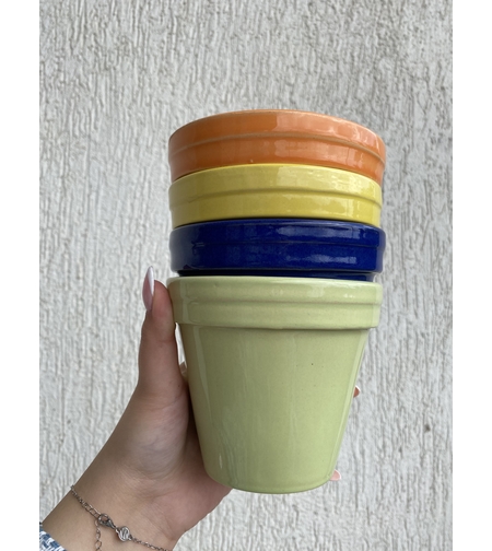 Керамични кашпи - различни цветове