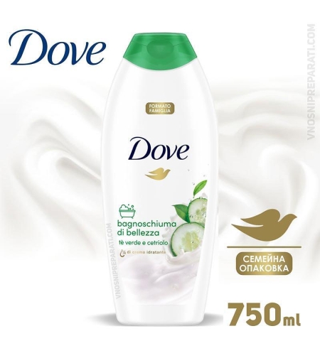 Dove Te Verde e Cetriolo душ гел 750 мл