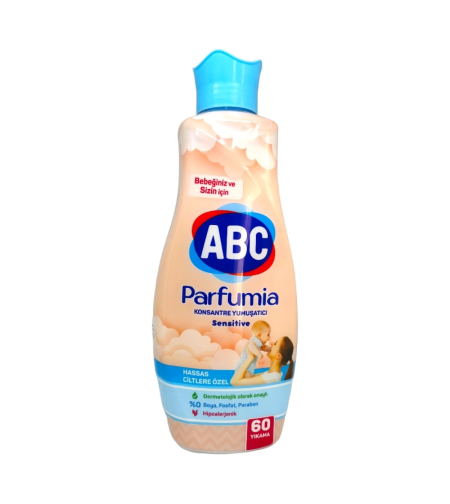 ABC парфюмен омекотител за пране, 60 пранета, 1440мл, Sensitive