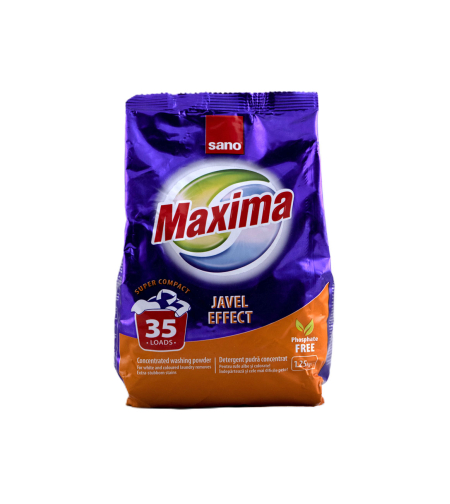 Прах за пране Sano maxima Javel effect 35 пранета 1.25кг.