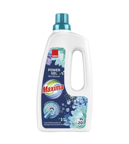 SANO MAXIMA BLUE BLOSSOM Гел за пране, 20 пранета-1 литър.