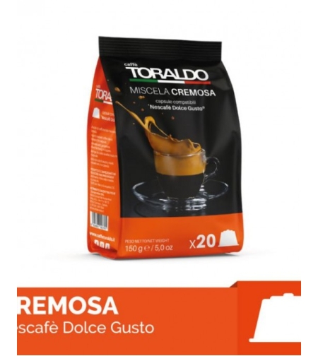 Toraldo Cremosa 20 бр. съвместими с Dolce Gusto