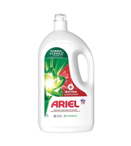 Течен перилен препарат Ariel +Extra Clean Power, 70 пранета, 3.5 л