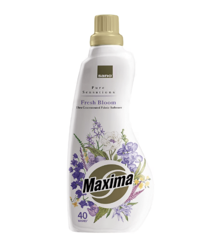 Омекотител Sano Maxima Fresh Bloom, 1 литър, 40 пранета