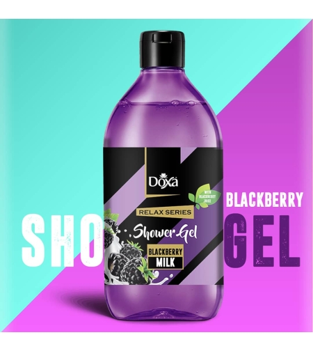 ДУШ ГЕЛ ДОКСА BLACKBERRY & MILK 400 мл. / Blackberry & Milk