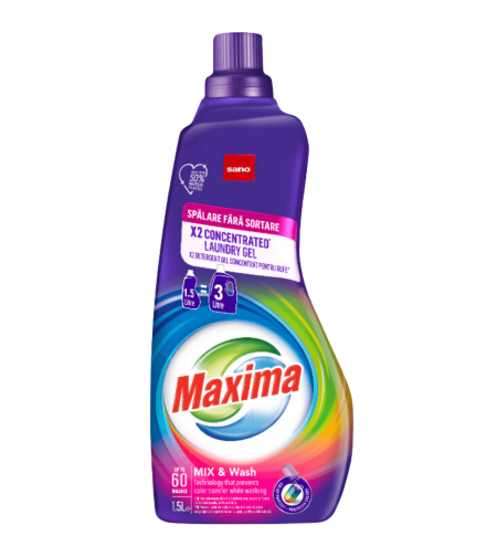 Sano Maxima Mix & Wash, 1,5 литра, 60 пранета