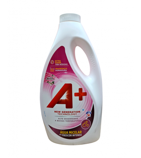 Перилни Препарати - A+ Fresh Flowers 2.800л. Течен перилен препарат