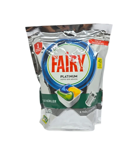 FAIRY таблетки за съдомиялна машина, Platinum, All in one, 43 броя