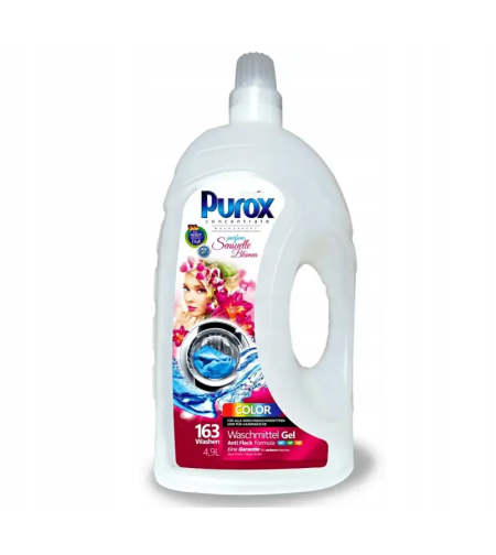 Purox Parfum 163 пранета течен препарат за цветно пране