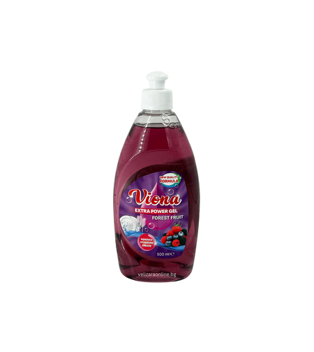 Препарат за съдове ВИОНА Extra Power Gel, Forest Fruit 0.500мл.