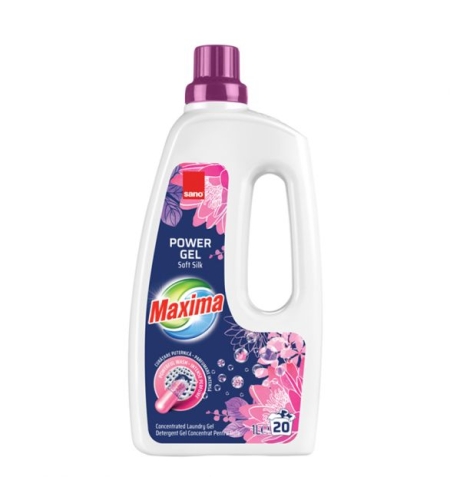 SANO MAXIMA SOFT SILK Гел за пране, 20 пранета, 1 литър.